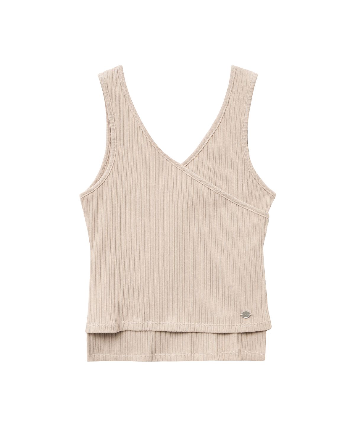 마리떼 프랑소와 저버(MARITHÉ + FRANҪOIS GIRBAUD) W LAYERED SIMPLE LOGO PENDANT SLEEVELESS beige