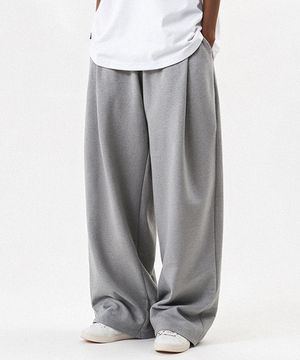 유니온 원턱 와이드핏 팬츠