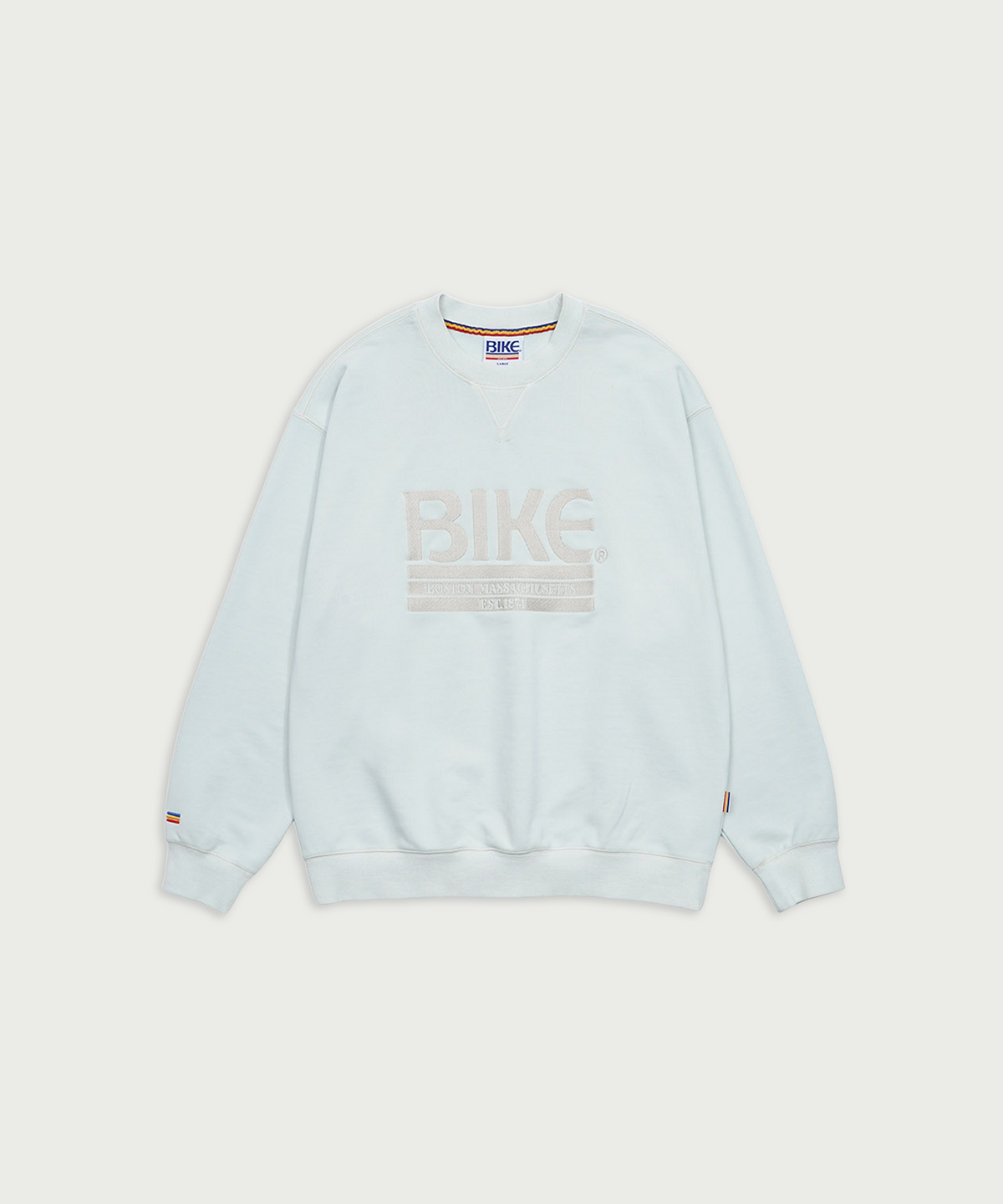 바이크(BIKE) 베이직 로고 스웻셔츠 _ 라이트 블루