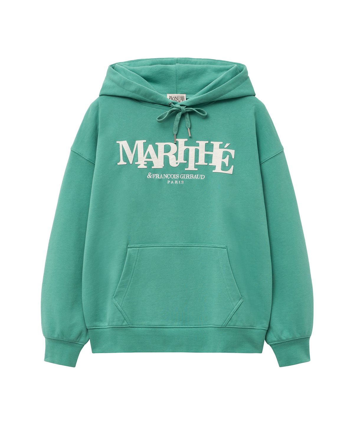 마리떼 프랑소와 저버(MARITHÉ + FRANҪOIS GIRBAUD) APPLIQUE LOGO OVERSIZED HOODIE mint