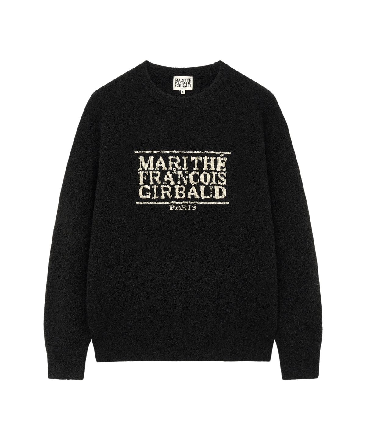마리떼 프랑소와 저버(MARITHÉ + FRANҪOIS GIRBAUD) BOUCLE CLASSIC LOGO SWEATER black