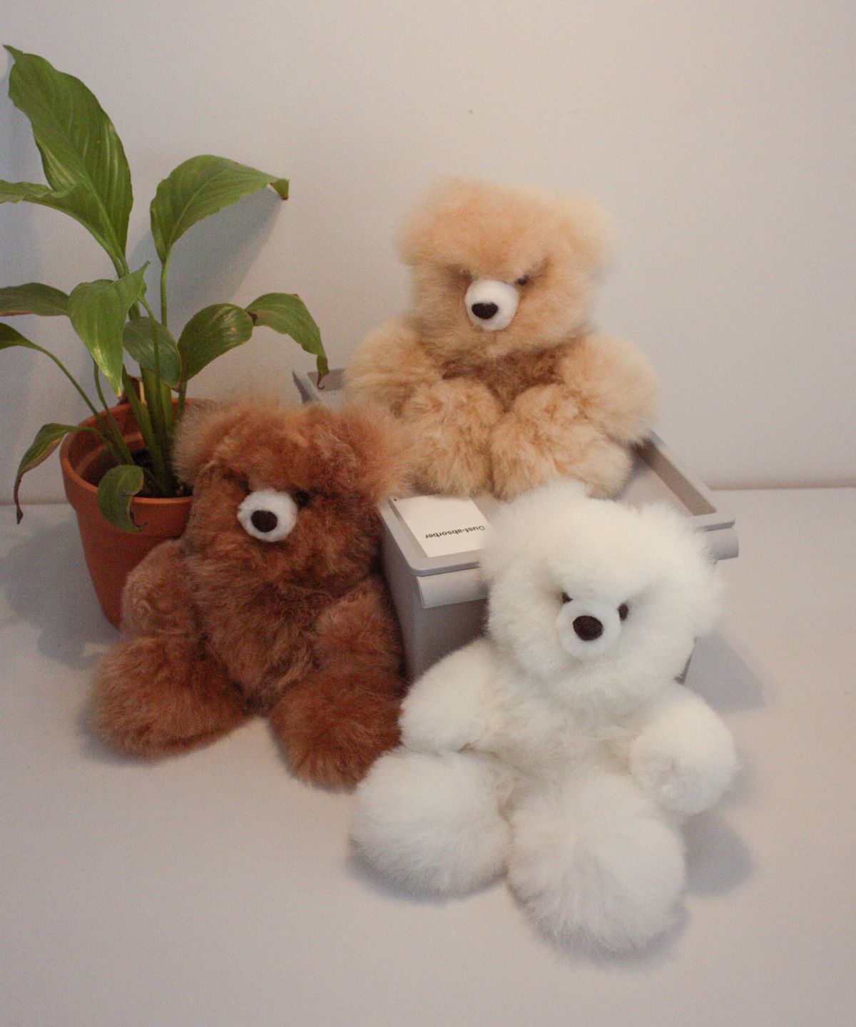 아르떼알파카(ARTEALPACA) natural teddy bear M size