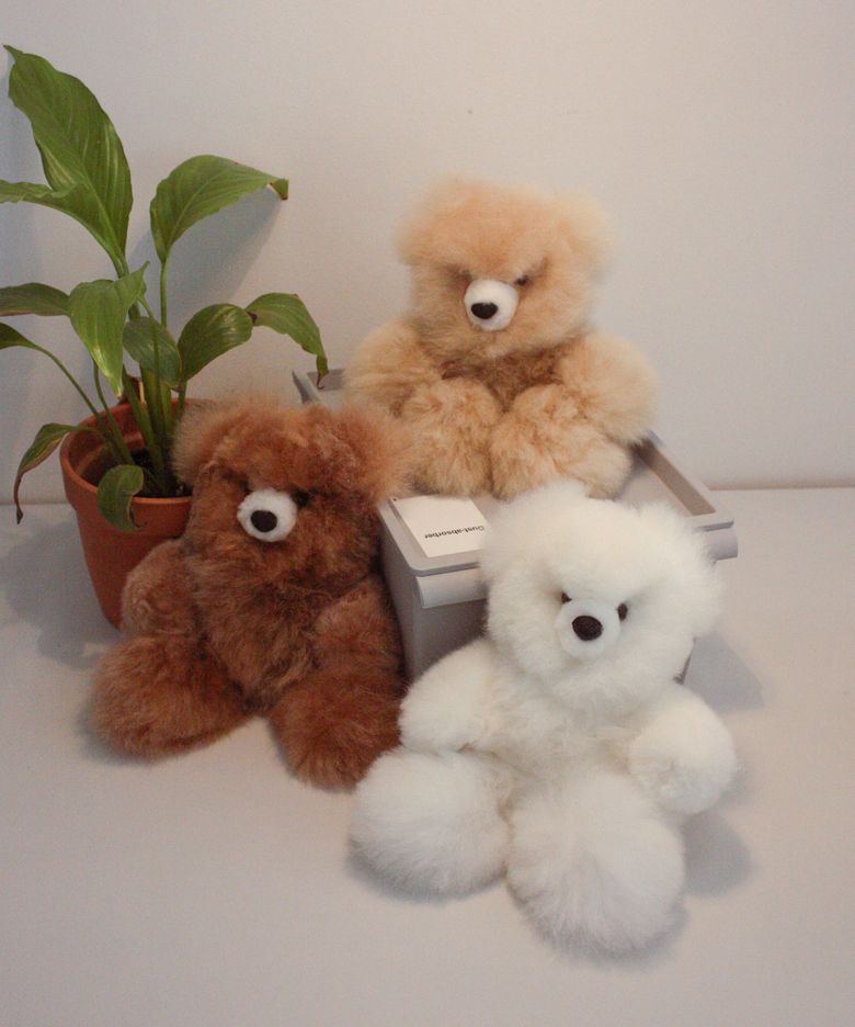 natural teddy bear M size
