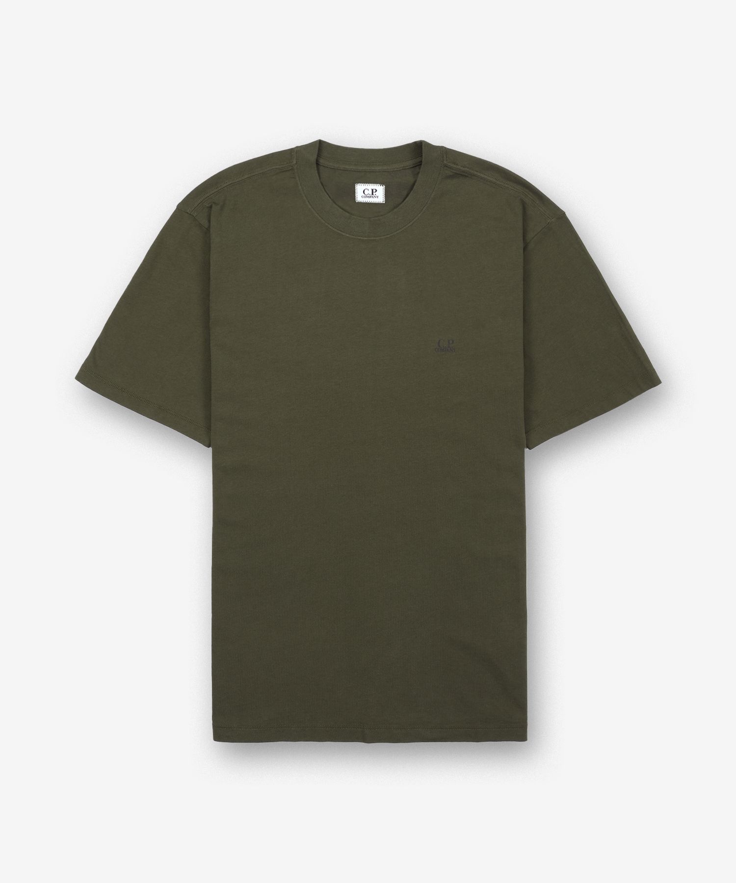 MUSINSA CP Company Logo Print Jersey Short Sleeve T-Shirt Ivy