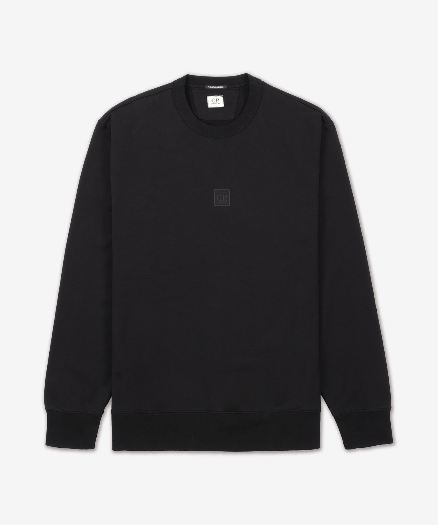 スウェット・トレーナー C.P. Company Metropolis Logo Crew Neck Sweatshirt Black 17CL C.P. Company | C.P. Mock Neck Lens Sweatshirt - Black