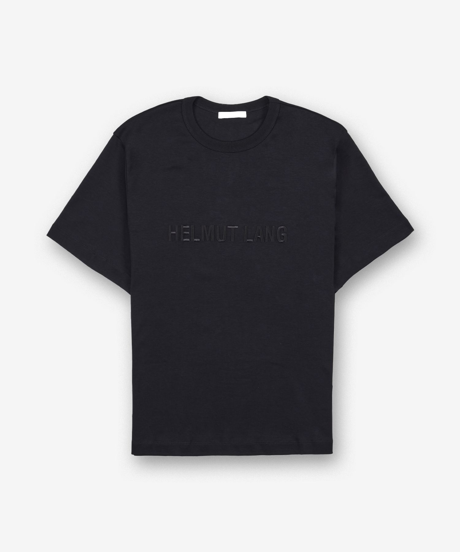 ★HELMUT LANG★ Logo Short Sleeve T-Shirt Black O04HM599001 MUSINSA | HELMUT LANG Logo Short Sleeve T-Shirt - Black