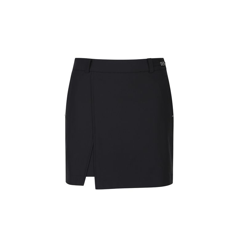 W FLEECE INCISION POINT A-LINE SQ_BK
