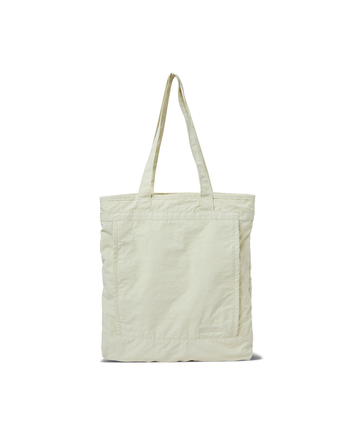 LEATHER POCKET SHIRRING RIBBON BAG BLACK