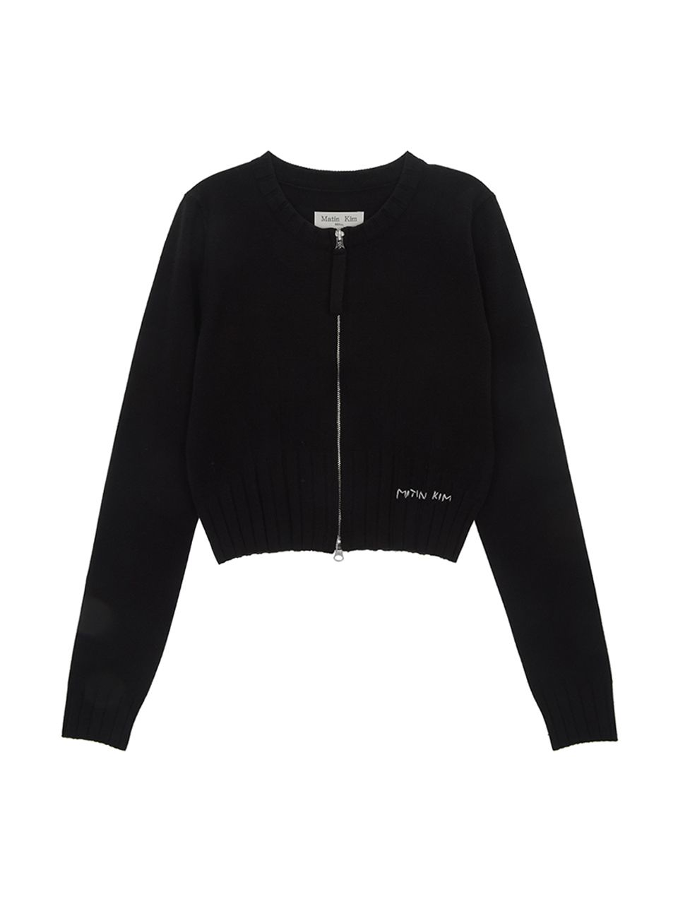 入荷now 安全 MATIN | MUSINSA公式 KIM BLACK IN CARDIGAN CROP UP ZIP ROUND ジャケット・アウター