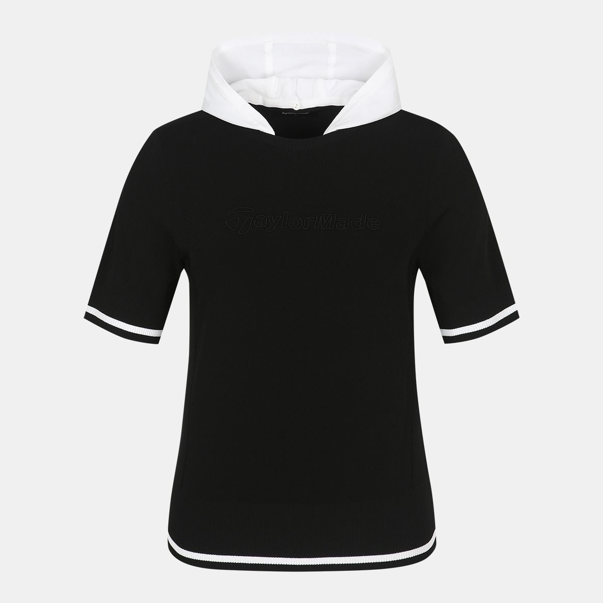 테일러메이드 어패럴(TAYLORMADE APPAREL) 여성 후드 탈부착 반팔 니트 TSN-71HG21-199