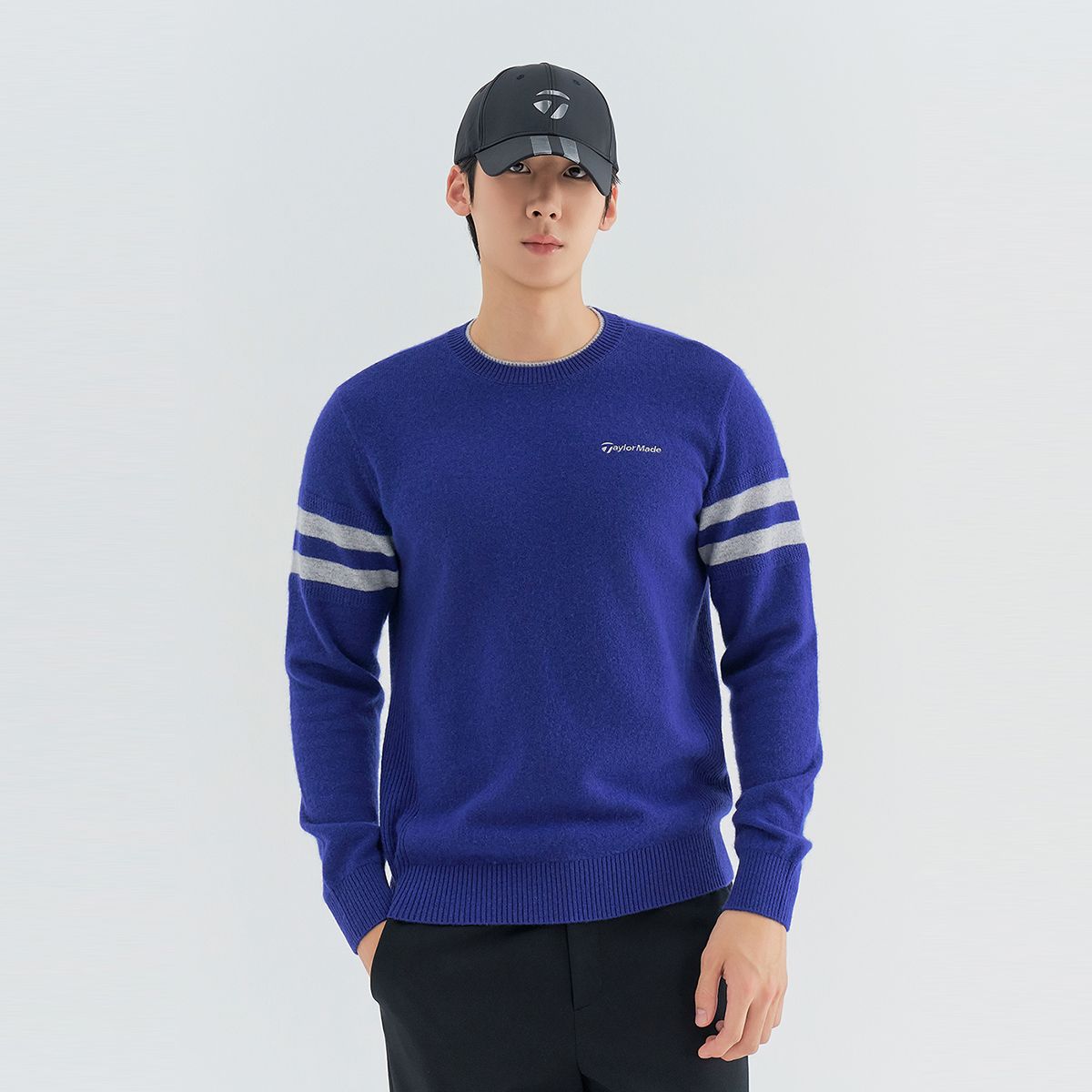 테일러메이드 어패럴(TAYLORMADE APPAREL) [메리노울 에디션]남성 울 라운드 니트 TSN-33HG21-906