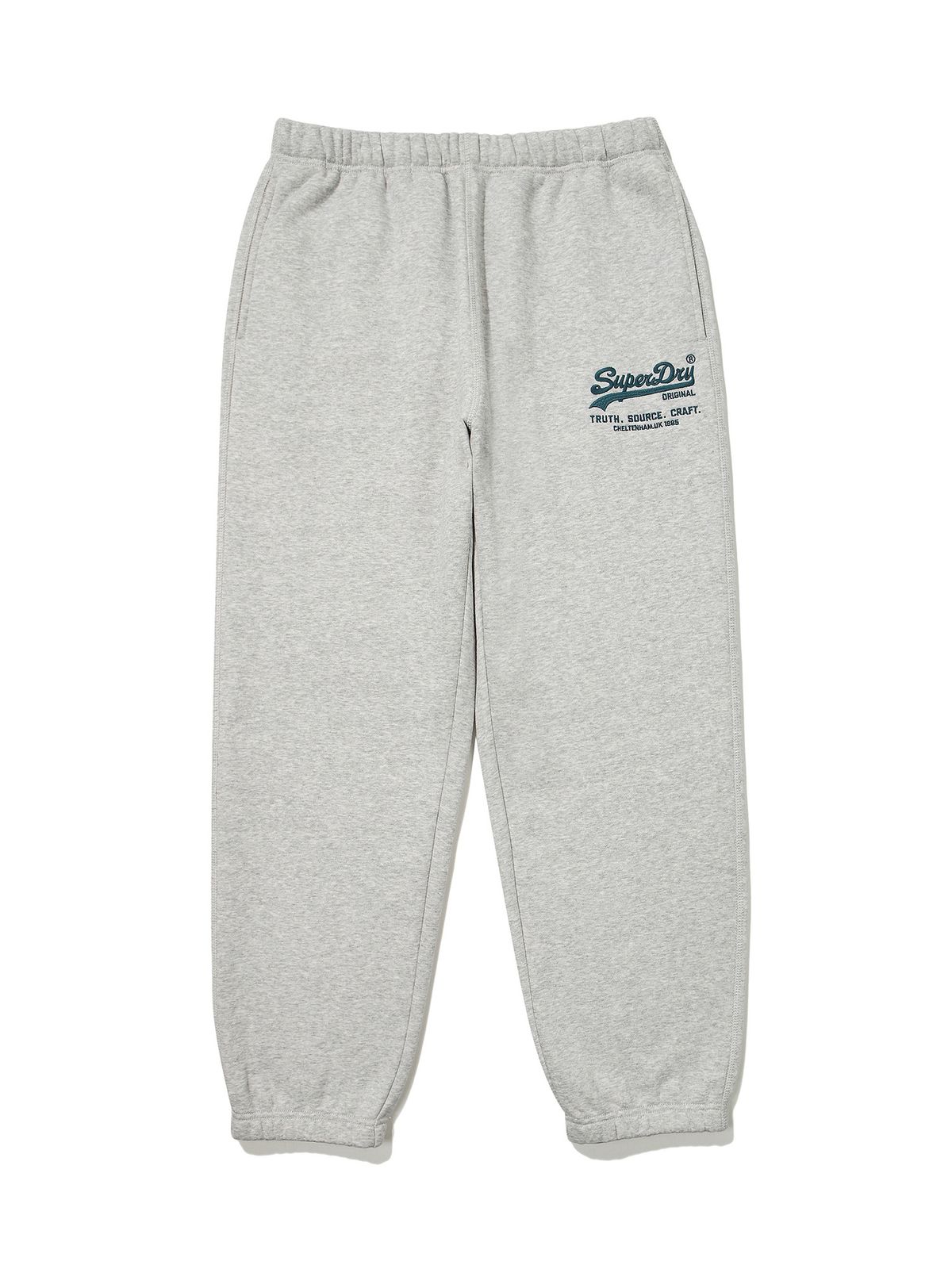 슈퍼드라이(SUPERDRY) 빈티지 스웻 조거팬츠 멜란지 그레이