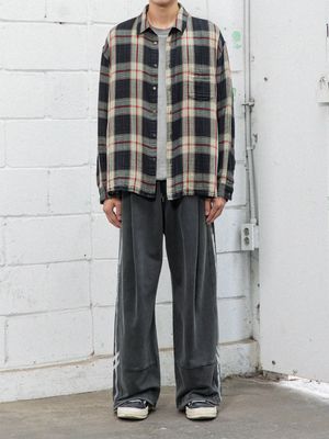 더블 페이스 체크 셔츠