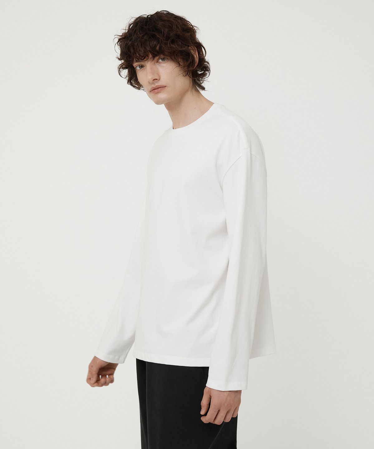 필더스(FIELDERS) MAN ESSENTIAL LONG SLEEVE TEE WHITE