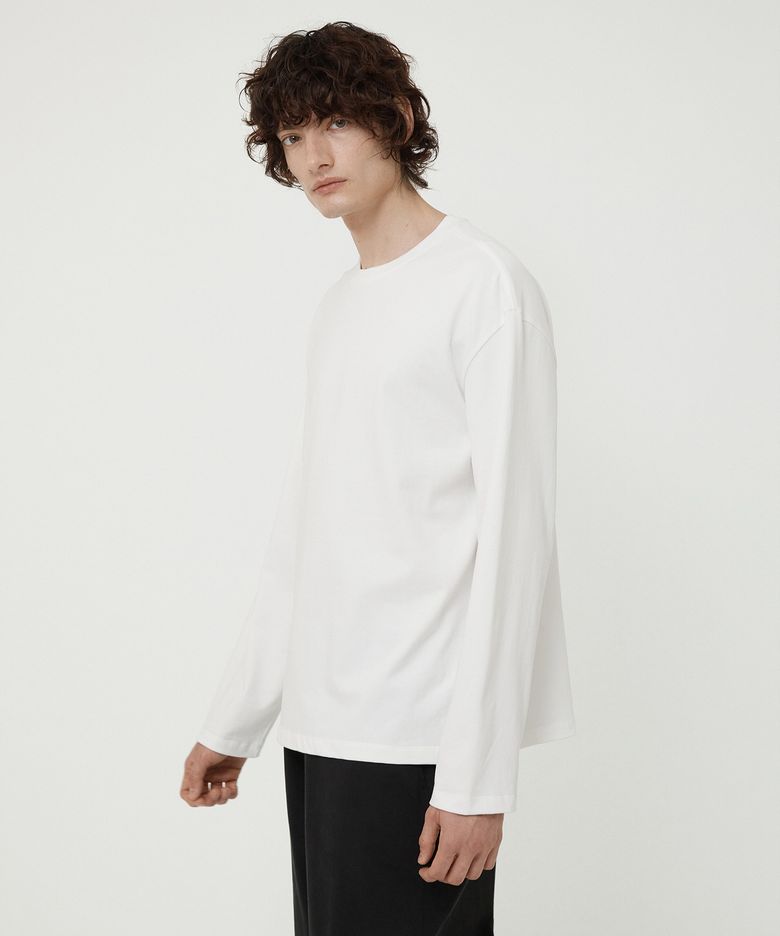 MAN ESSENTIAL LONG SLEEVE TEE WHITE