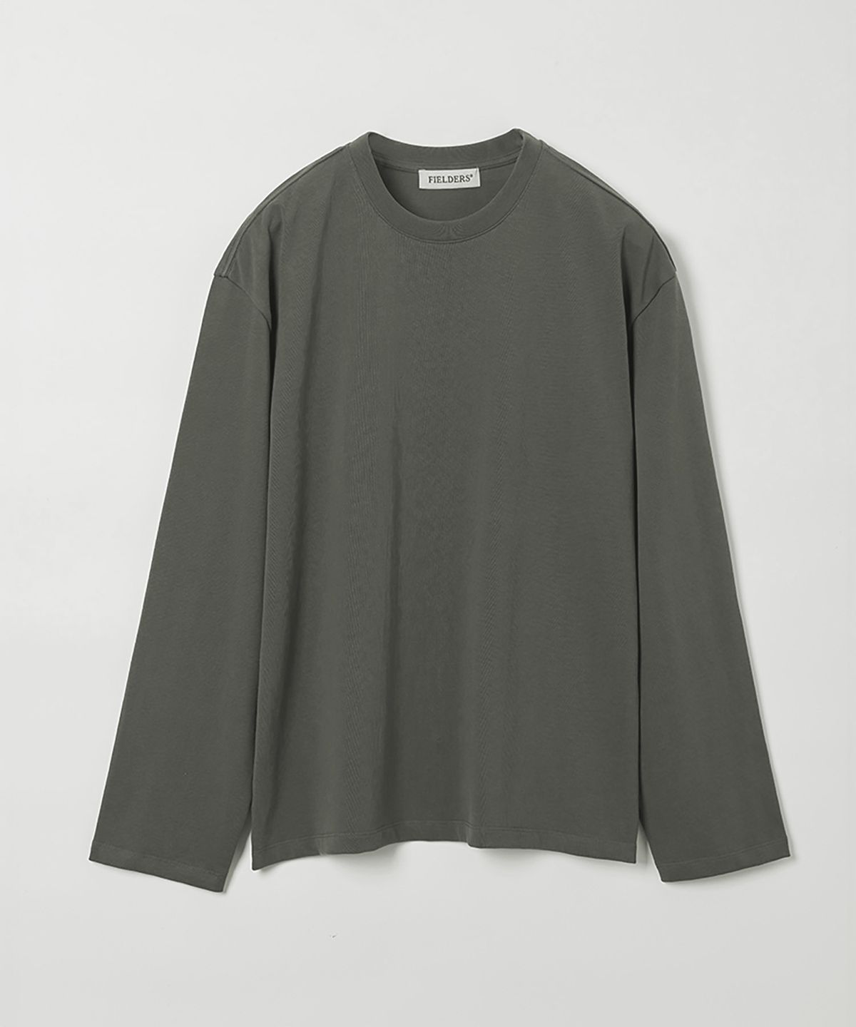 필더스(FIELDERS) MAN ESSENTIAL LONG SLEEVE TEE CHARCOAL