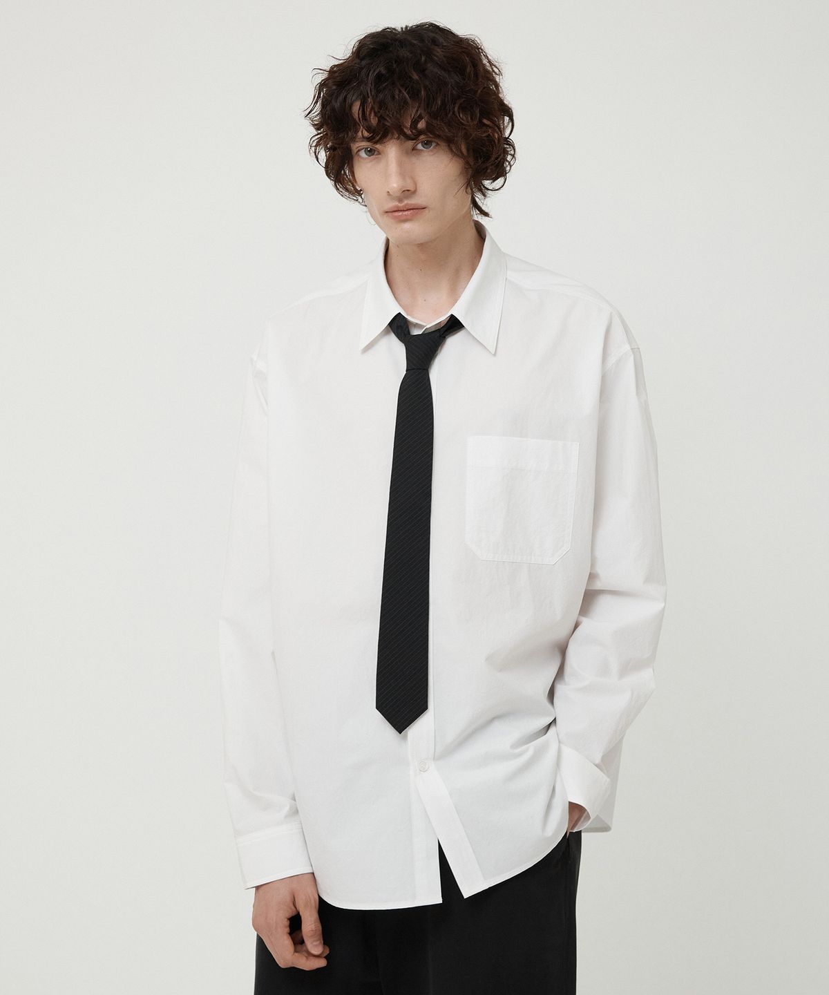 필더스(FIELDERS) WASHED COTTON SHIRTS WHITE