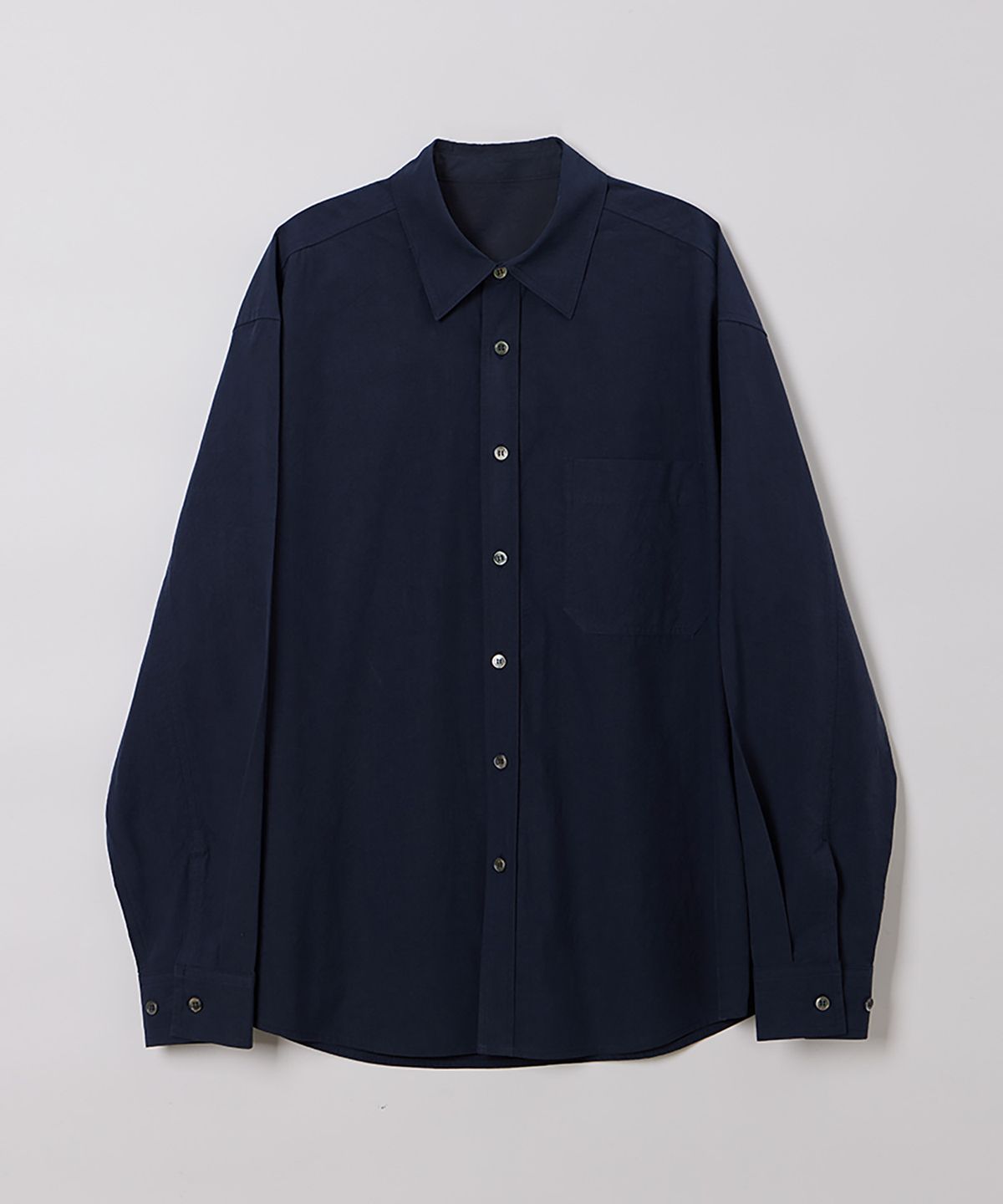 필더스(FIELDERS) WASHED COTTON SHIRTS DEEP NAVY