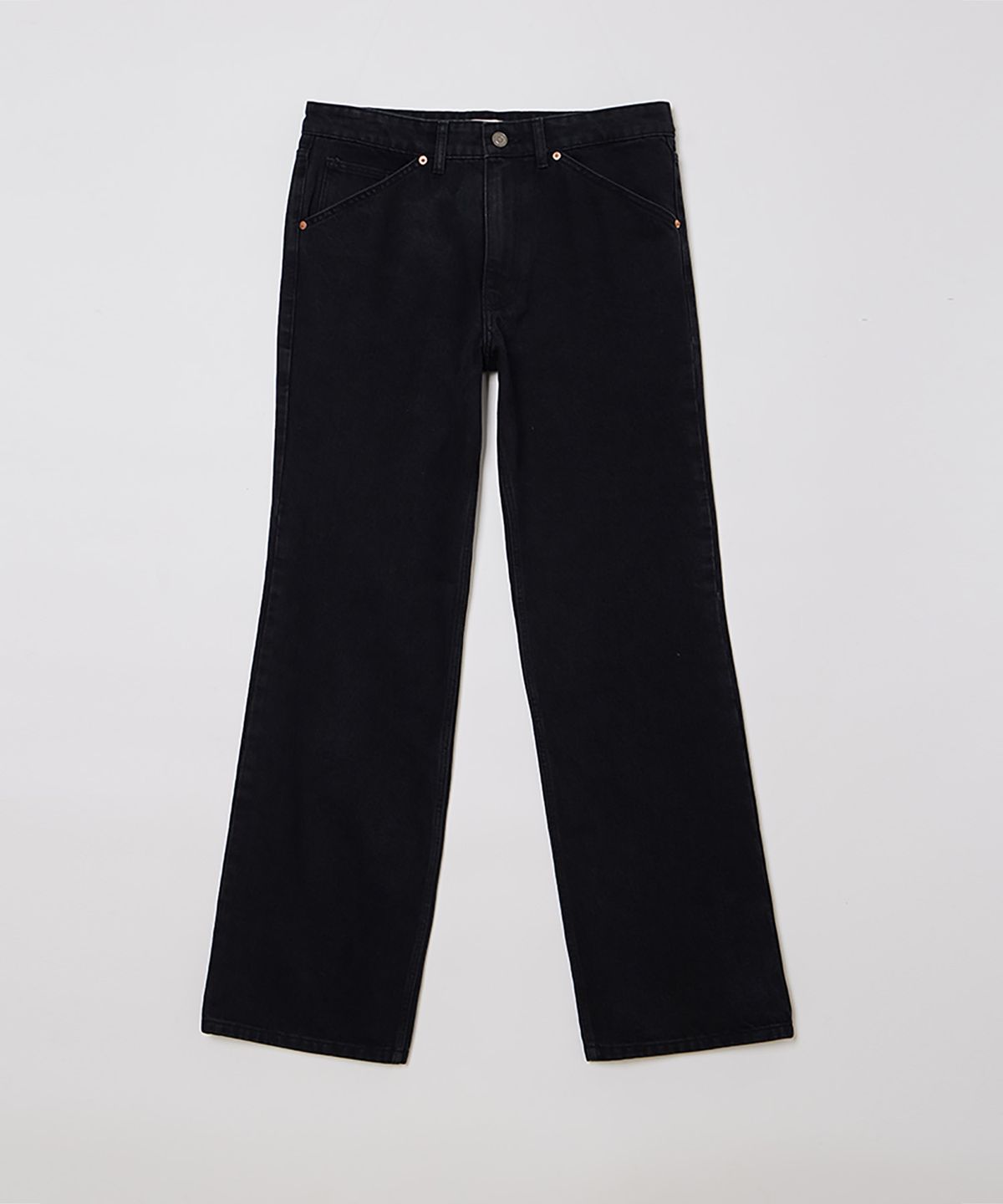 필더스(FIELDERS) FLARED DENIM PANTS BLACK