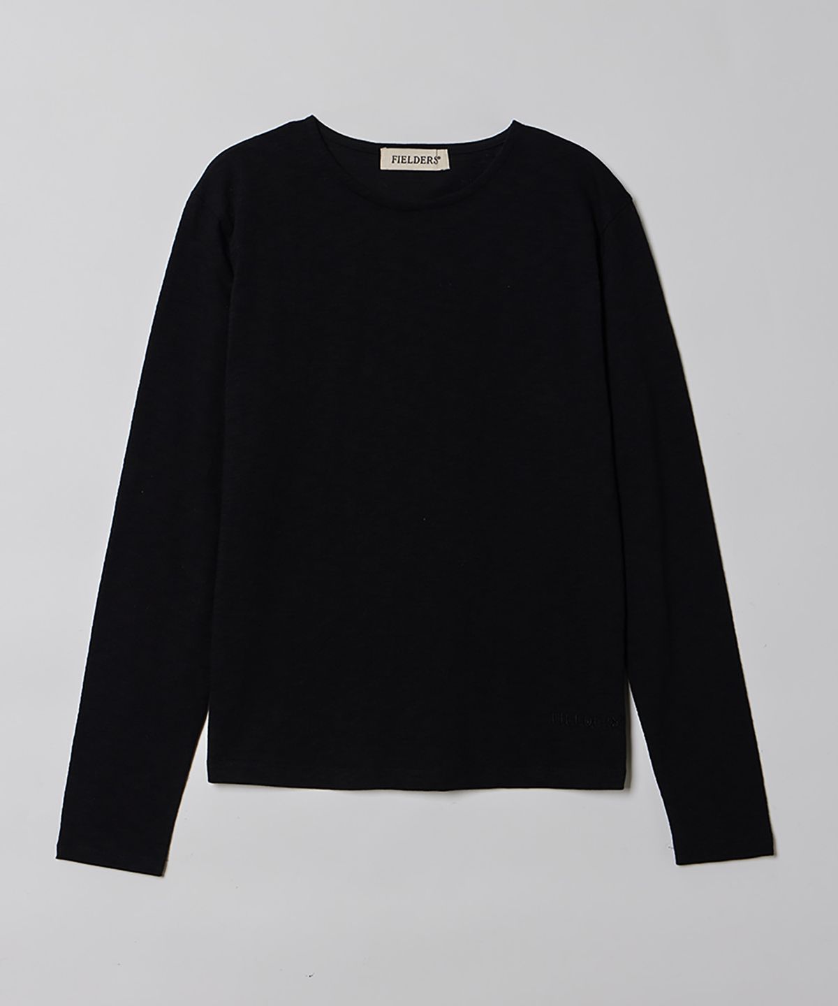 필더스(FIELDERS) WOMAN ESSENTIAL LOGO TEE BLACK
