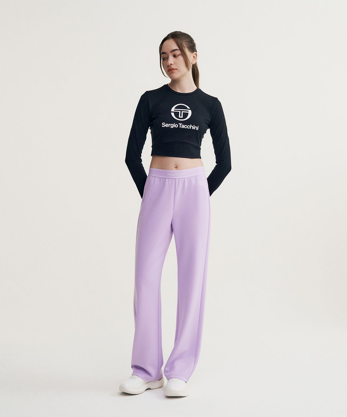 세르지오 타키니(SERGIO TACCHINI) W 에센셜 스트레이트 팬츠 (L.Purple)
