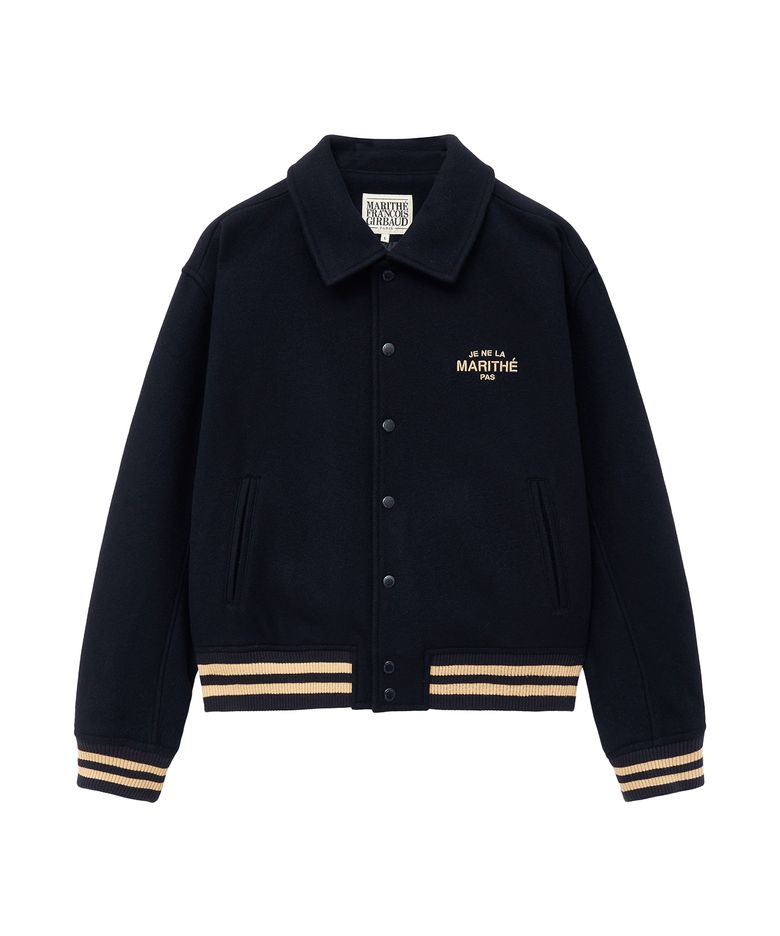 JE NE LA VARSITY JACKET dark navy