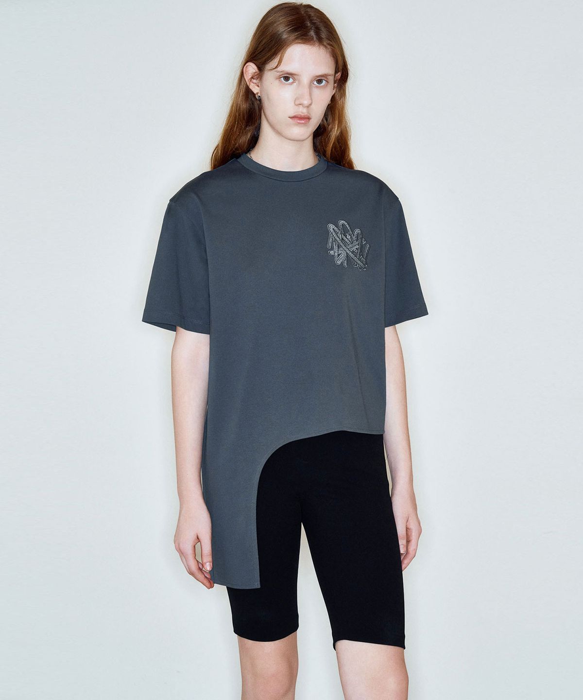 씨커슨(CKUSUN) BE ART EMBRODARY T-SHIRT_GREY
