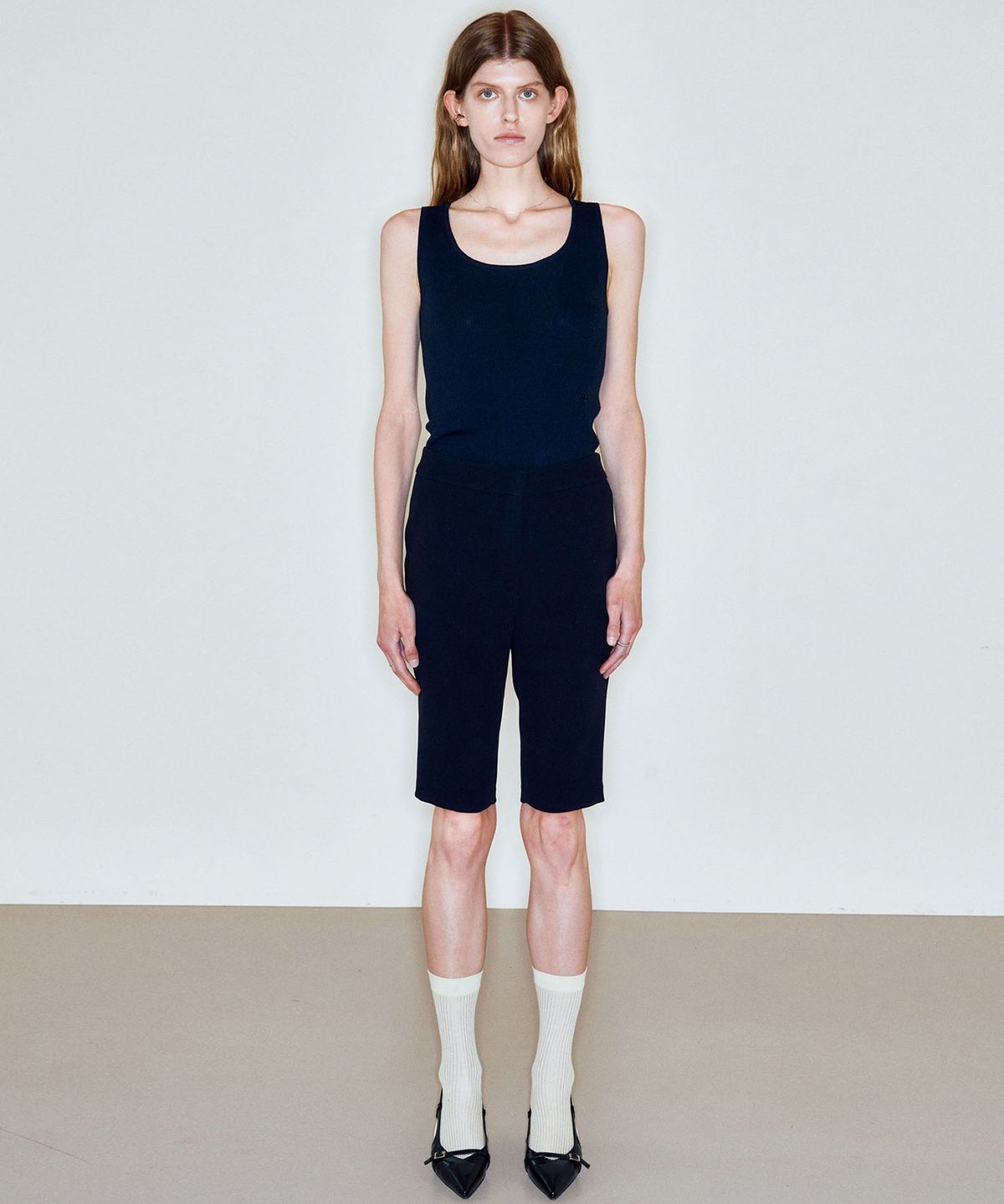 씨커슨(CKUSUN) SKINNY BIKER SHORTS_BLACK