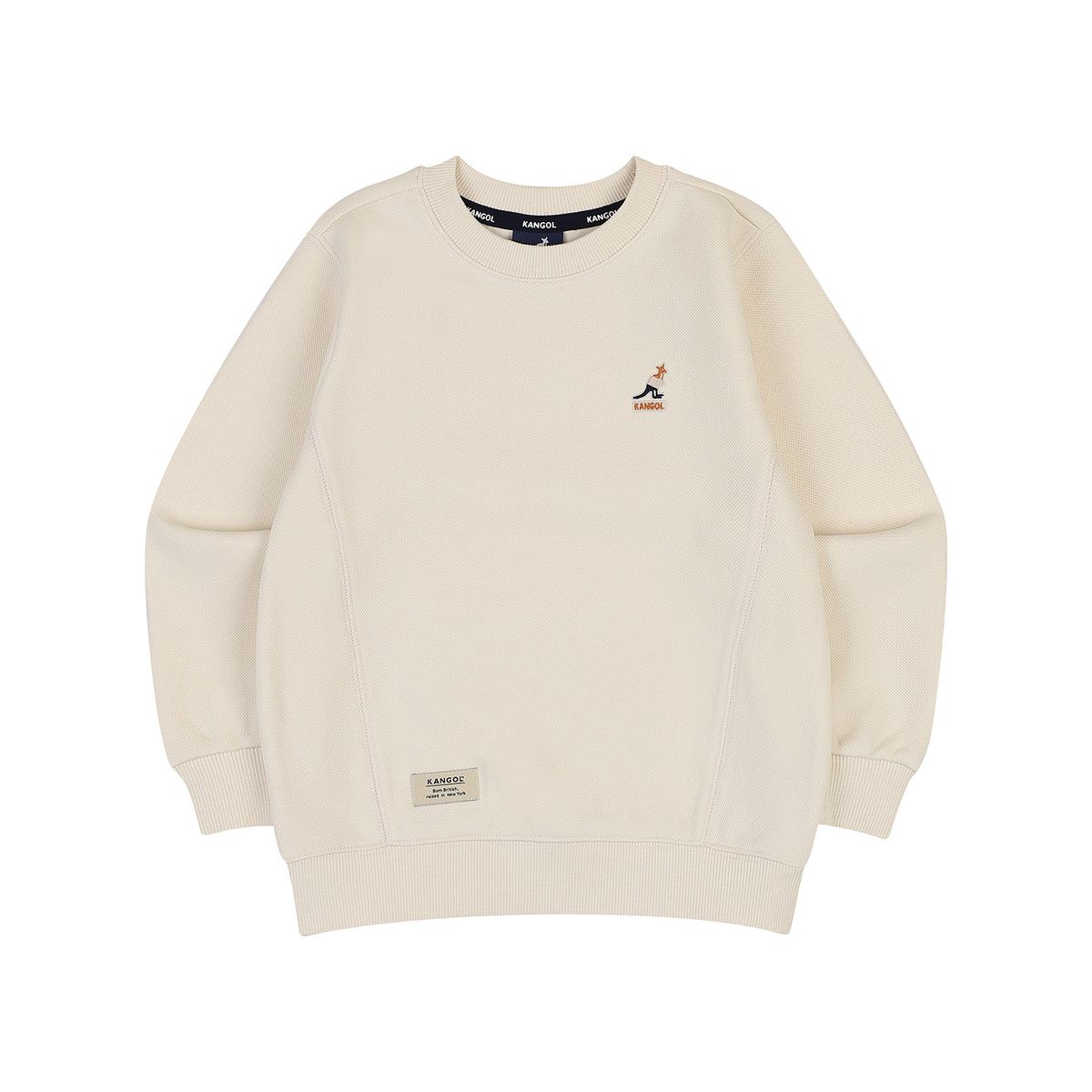캉골키즈(KANGOL KIDS) 뉴 3컬러 심볼 스웻셔츠 QD 0004 아이보리