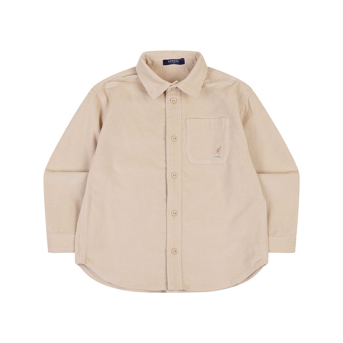 캉골키즈(KANGOL KIDS) 코듀로이 베이직 셔츠 QD 0002 베이지