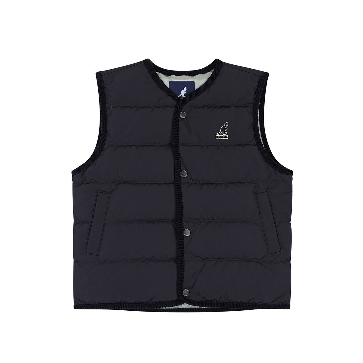 캉골키즈(KANGOL KIDS) 클래식 미들 다운 베스트 QD 0002 네이비