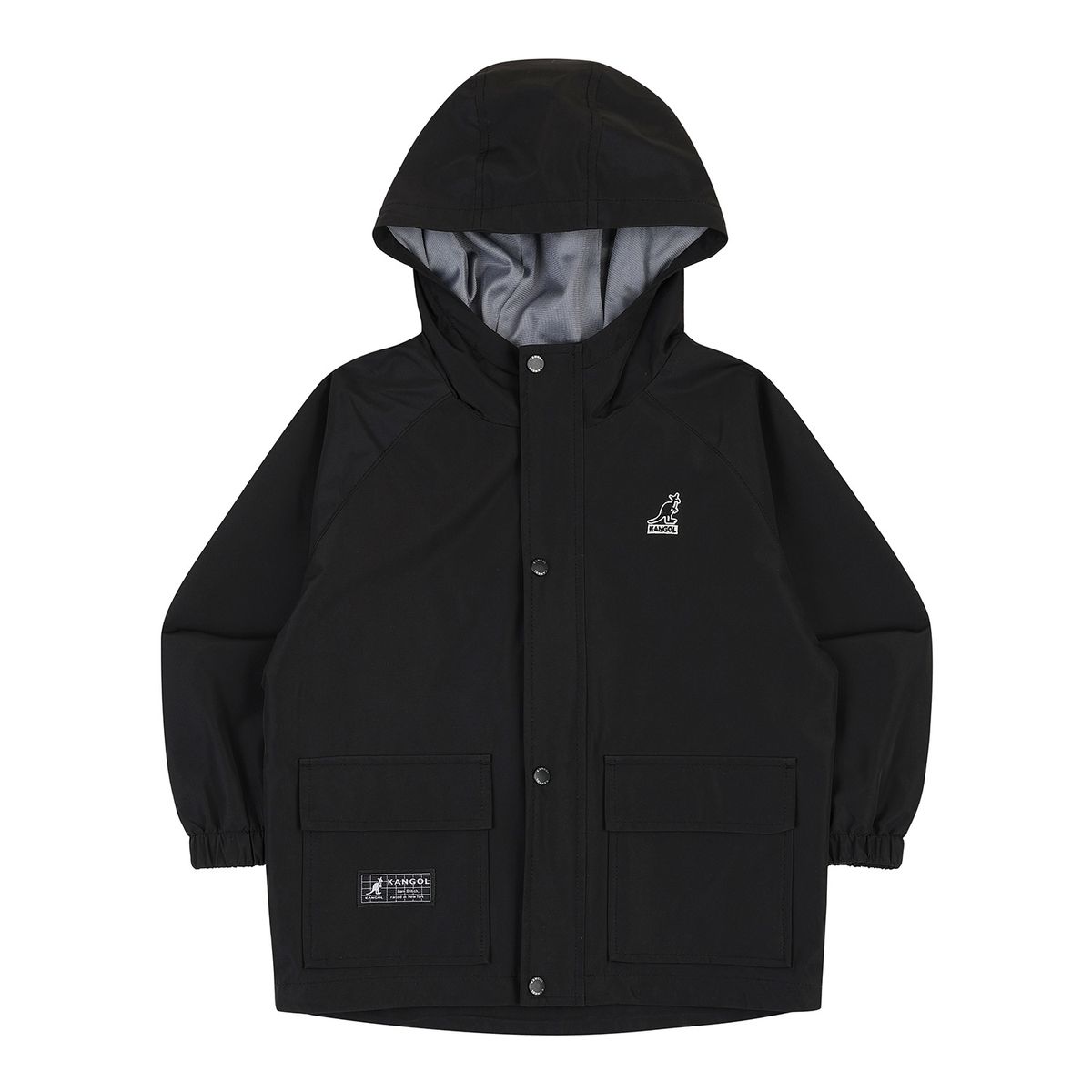 캉골키즈(KANGOL KIDS) 2레이어 후디드 점퍼 QC 0002 블랙