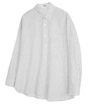 에디터 레일로드 스트라이프 셔츠 [WHITE]