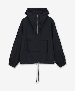 거싯 후드 재킷 - 네이비 / O04HM101g0f