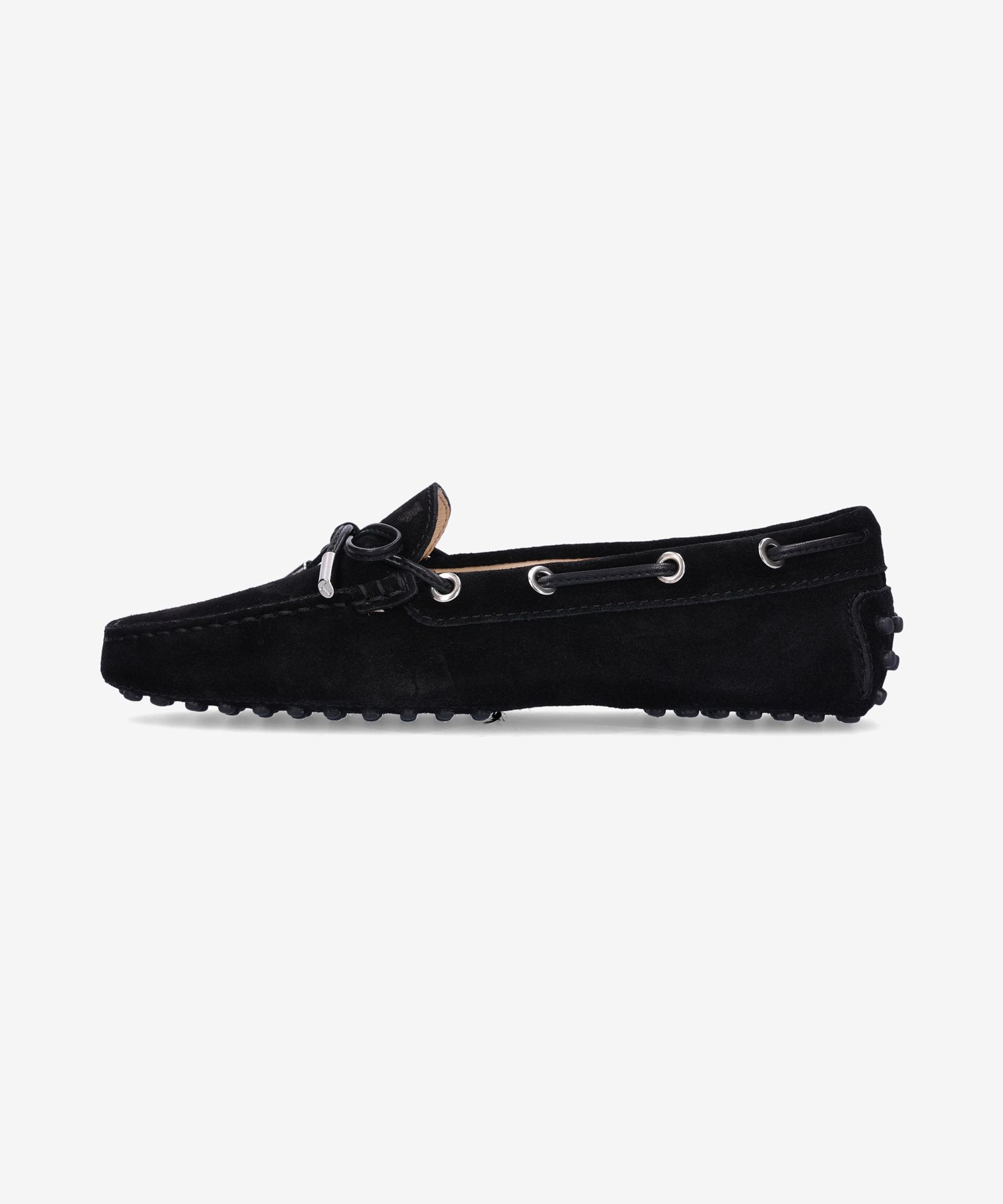 MUSINSA | TODS Komino Suede Driving Shoes - Black