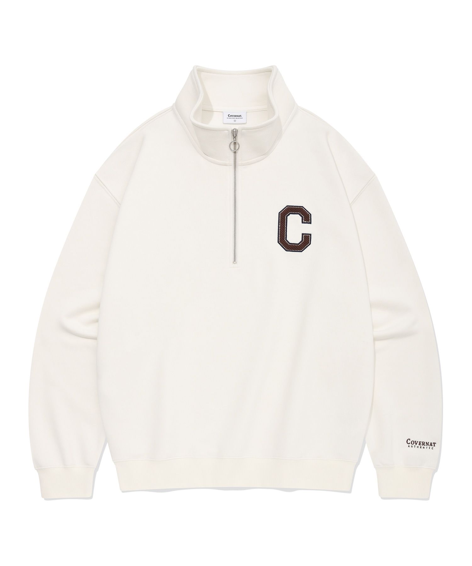 スウェット・トレーナー COVERNAT C Logo Man to Man Ivory MUSINSA | COVERNAT Small Authentic Logo Man to Man Ivory