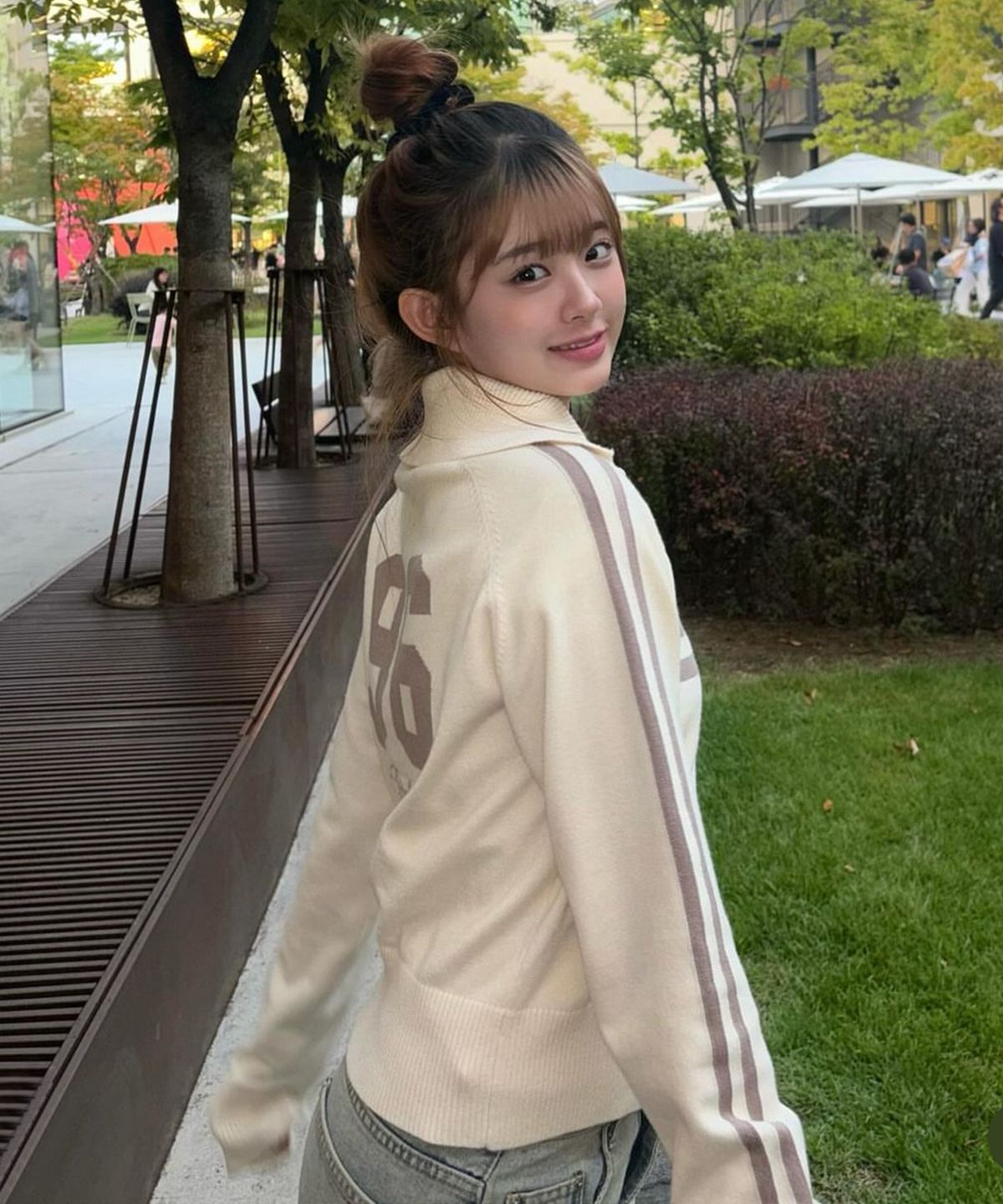 락케이크(ROCKCAKE) Sports 96 Full Zip Cardigan - Ivory