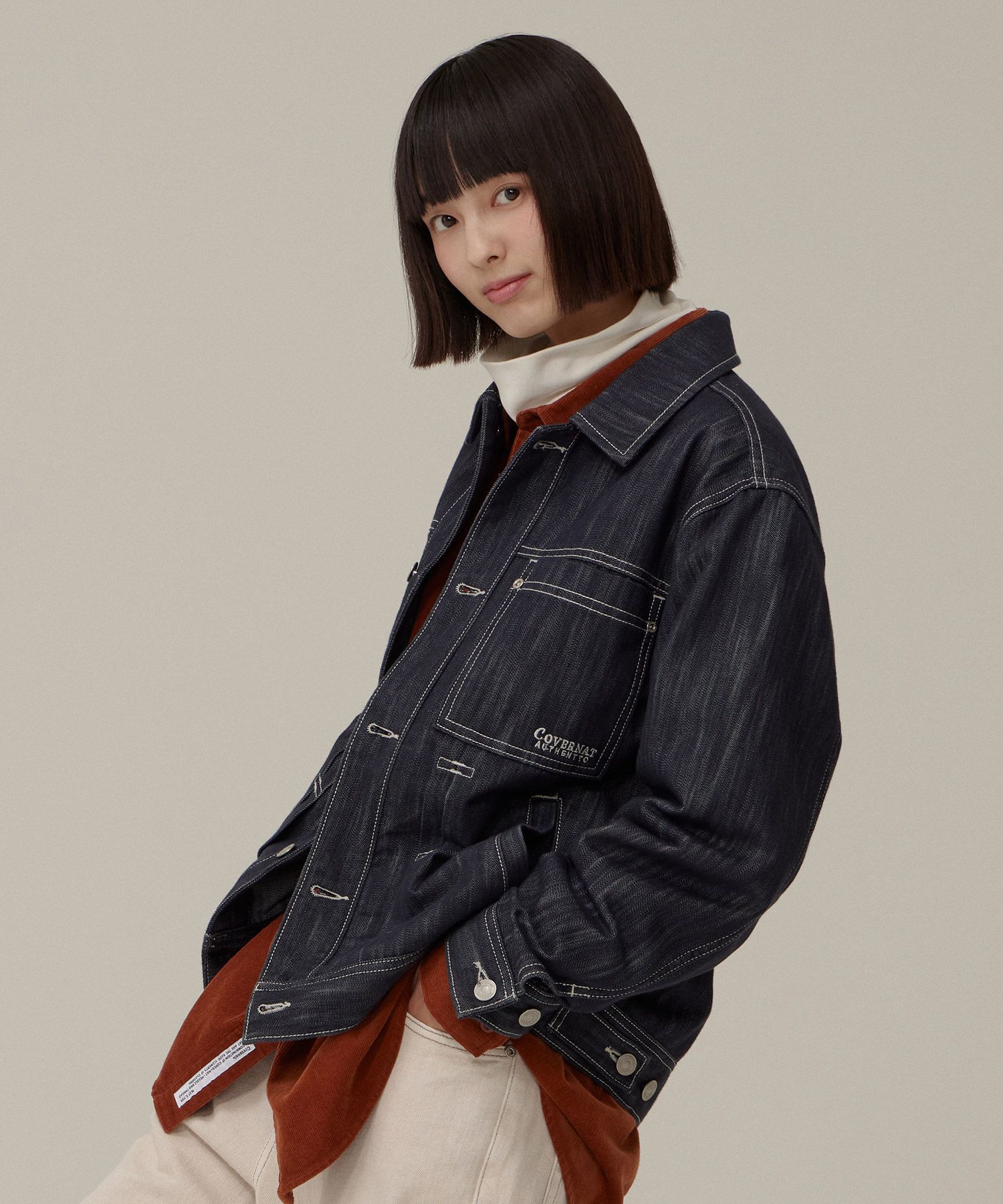 COVERNATのDenim Trucker Jacket 全2色 MUSINSA | COVERNAT denim trucker jacket blue