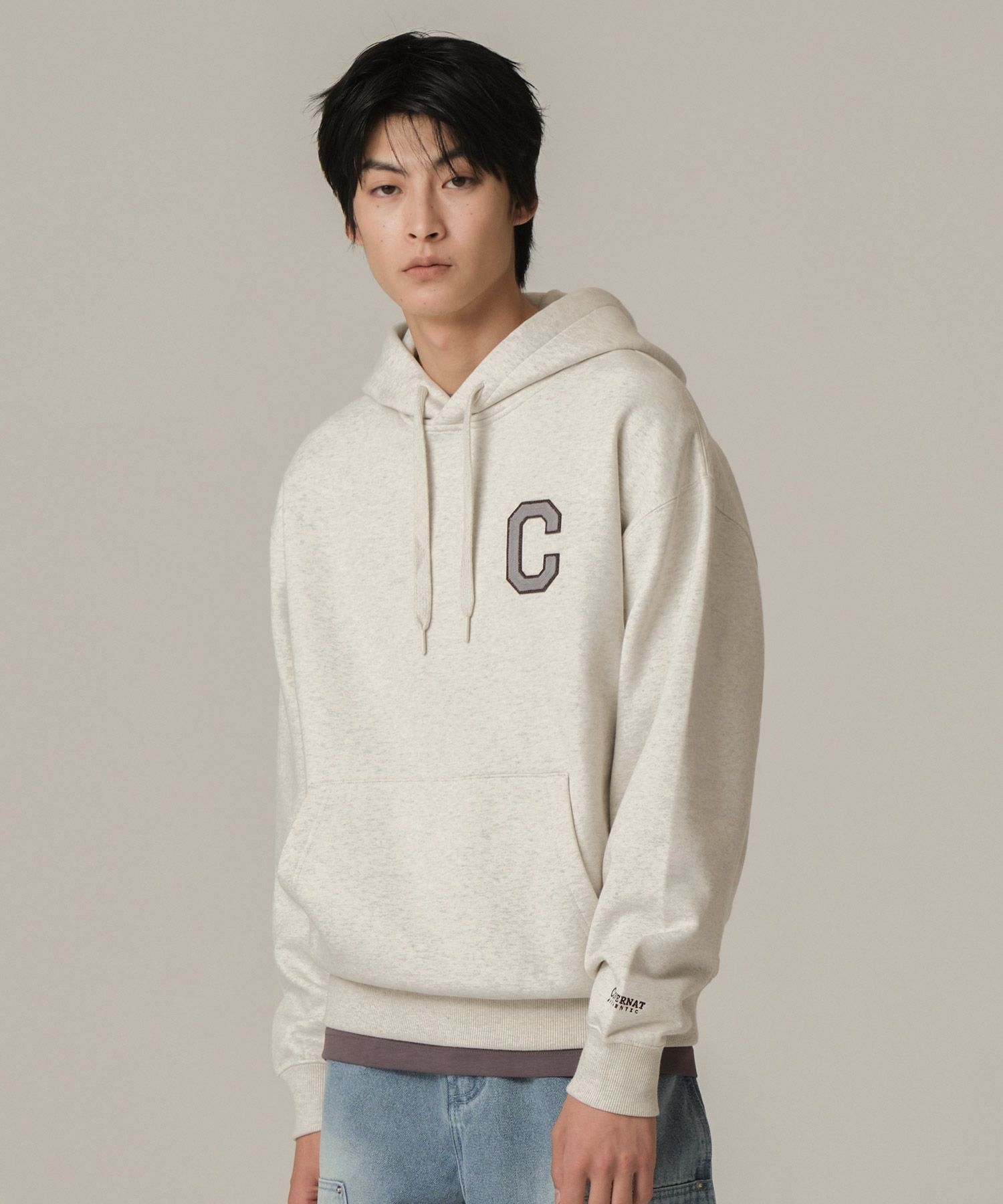パーカー・フーディ COVERNAT C Logo Hoodie Oatmeal MUSINSA | COVERNAT C Logo Hoodie Oatmeal