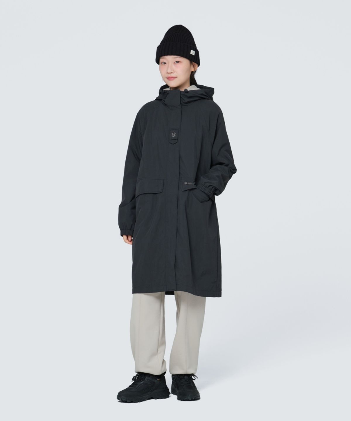 스노우피크 어패럴(SNOWPEAK APPAREL) 캠플 여성 롱 바람막이 (S24FWCWB15) Dark Charcoal