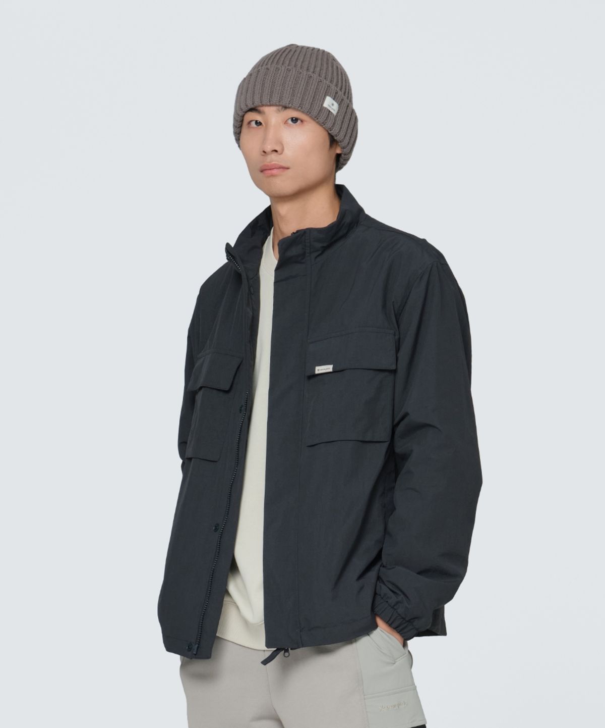 스노우피크 어패럴(SNOWPEAK APPAREL) 캠플 스탠드넥 바람막이 (S24FMCWB14) Dark Charcoal