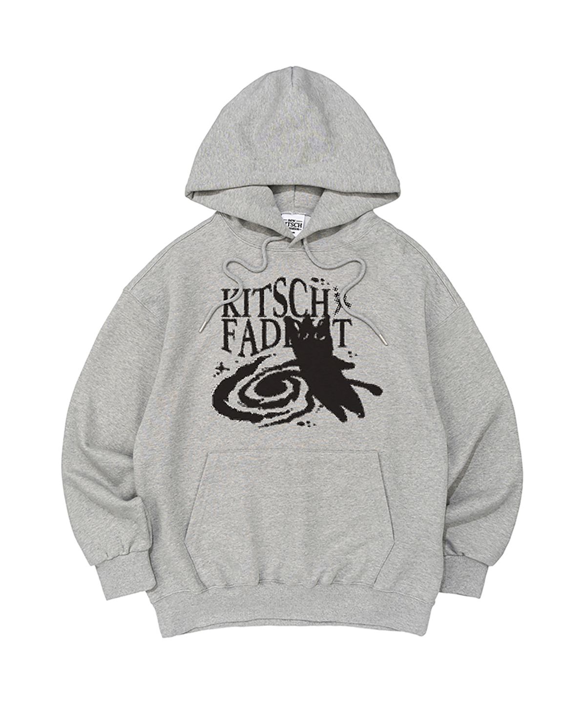 뉴키치(NEWKITSCH) KITSCH CAT JUMPING HOOD TEE (MELANGE)