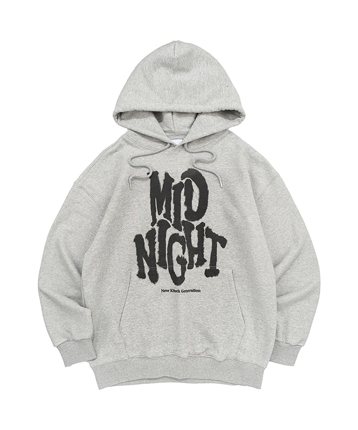 뉴키치(NEWKITSCH) FURRY MID NIGHT HOOD TEE (MELANGE)