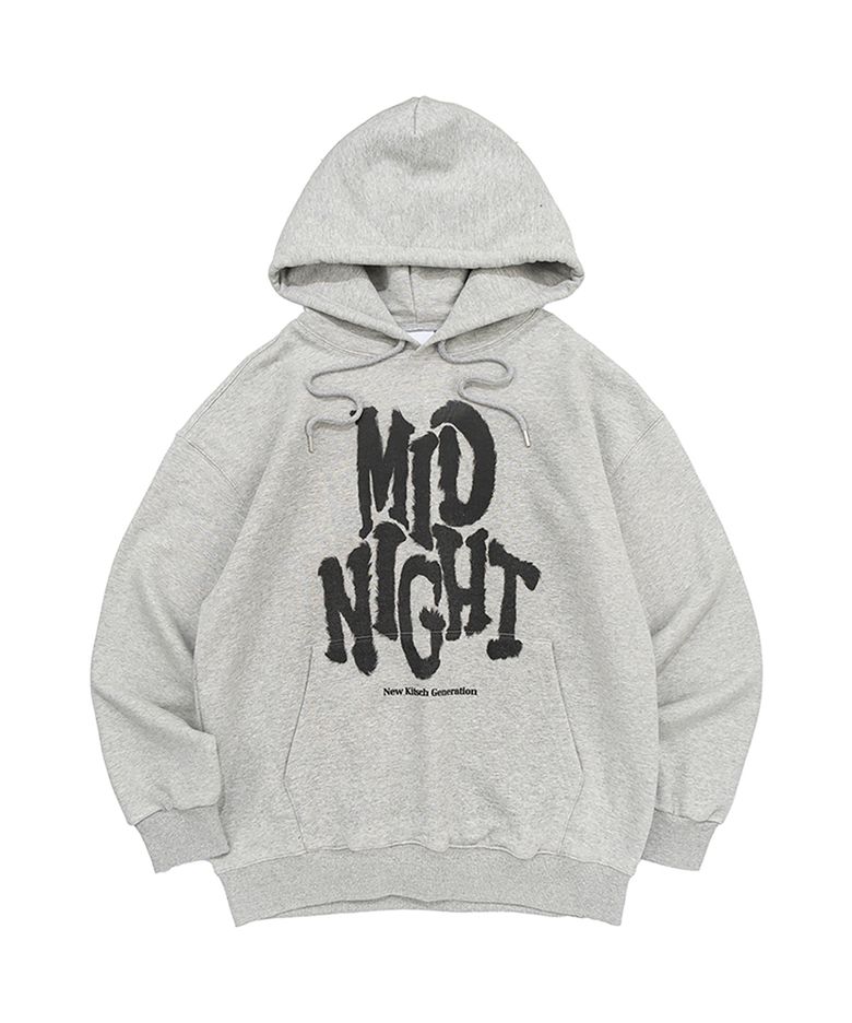 FURRY MID NIGHT HOOD TEE (MELANGE)