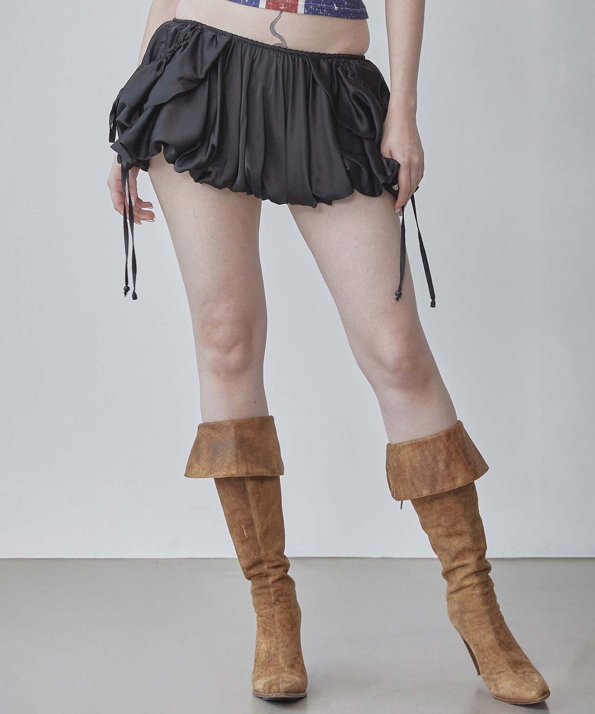 스컬프터(SCULPTOR) Balloon Cargo Skort Black