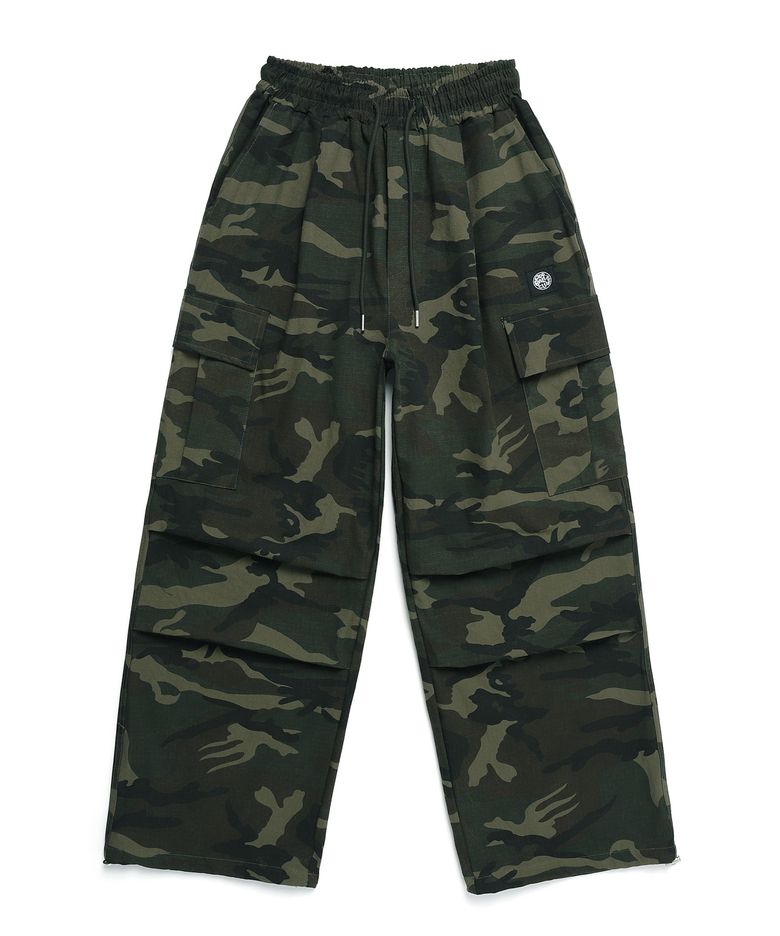 오드볼 립카모 파라슈트 카고 팬츠 카키