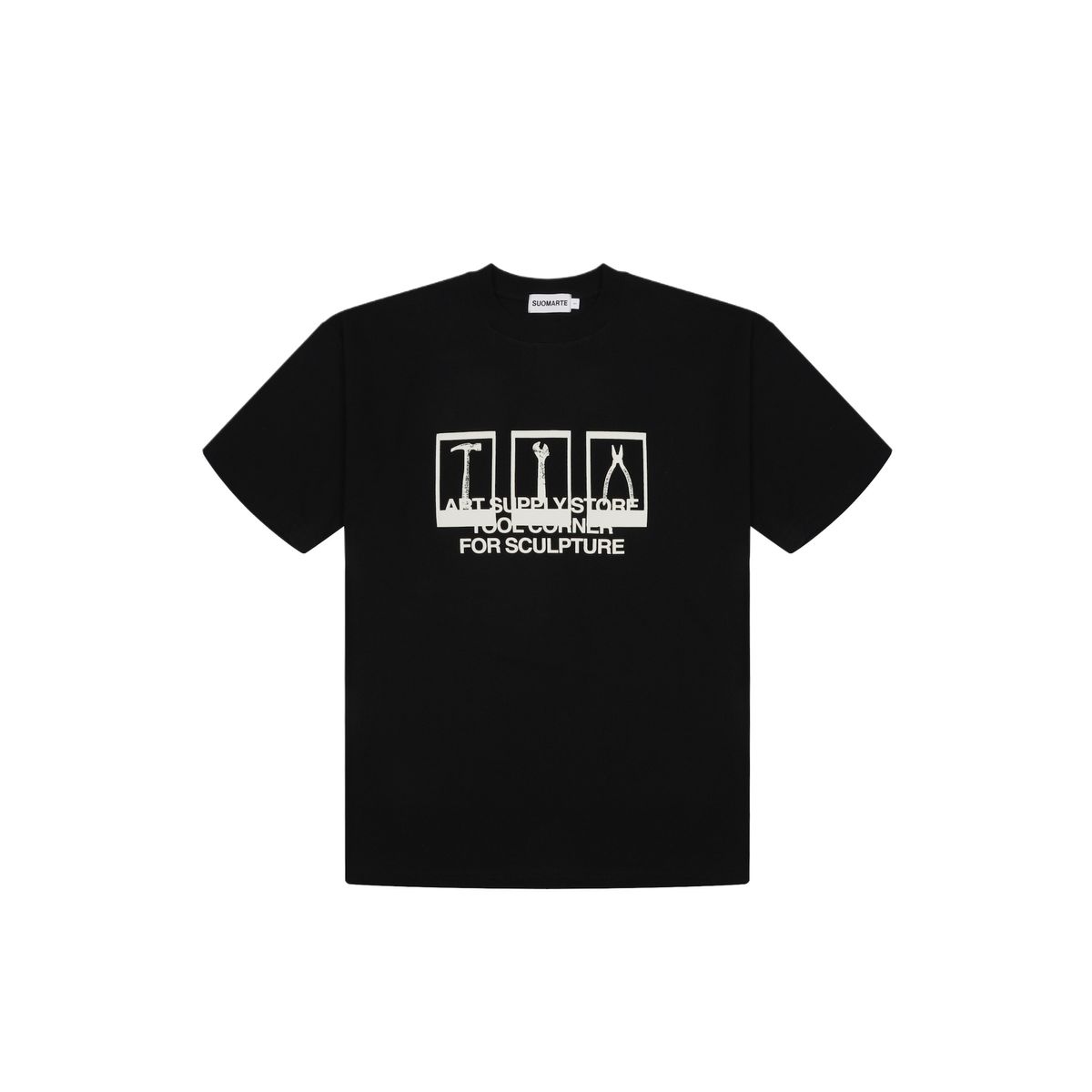 수오마르떼(SUOMARTE) art supply store  t-shirt black