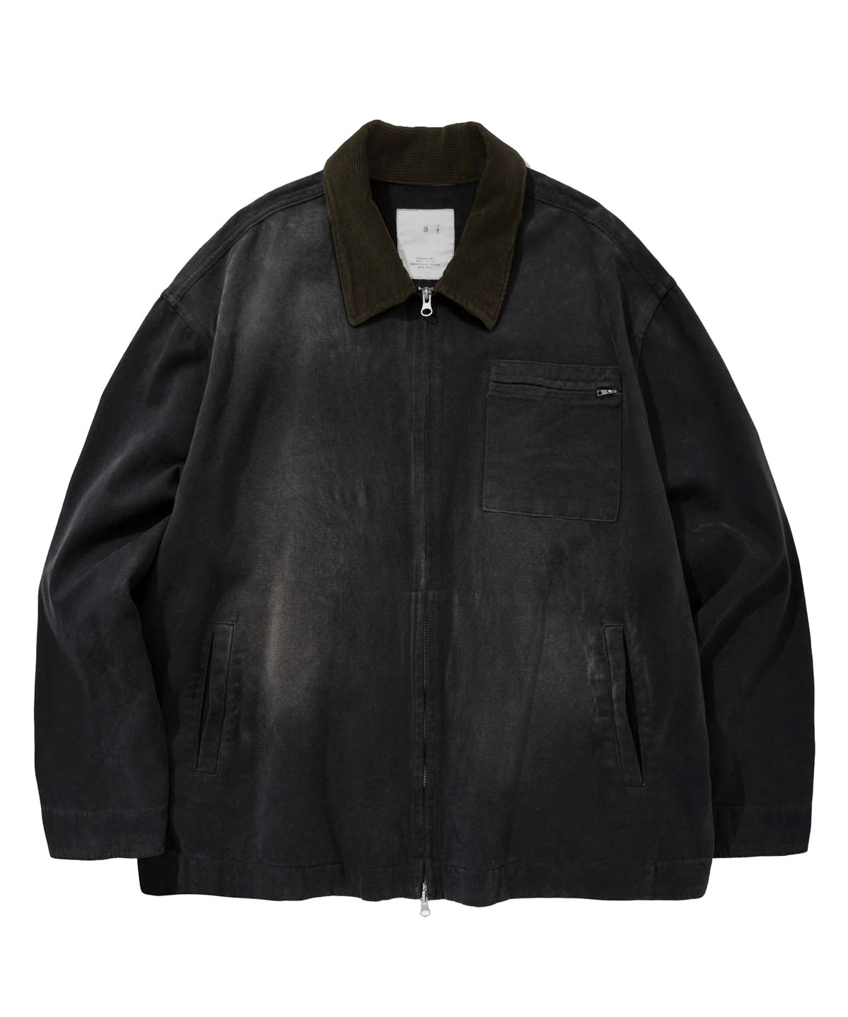 카네이테이(KANEITEI) FADED WASHING WORK JACKET (BLACK)