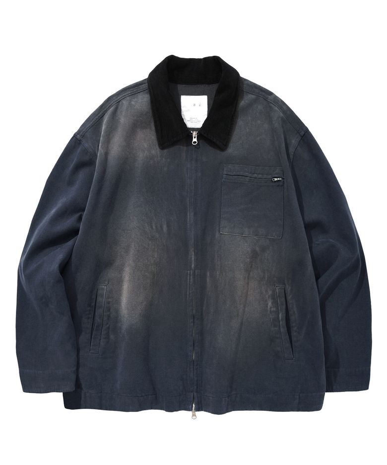 FADED WASHING WORK JACKET (NAVY)