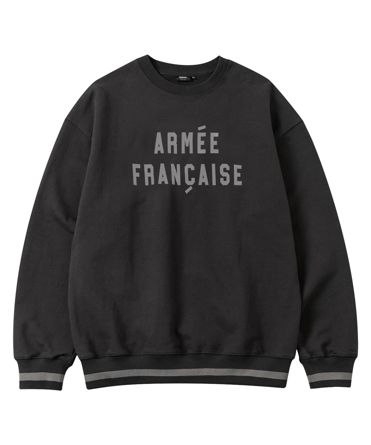 카네이테이(KANEITEI) ARMEE FRANCAISE CREWNECK (CHARCOAL)